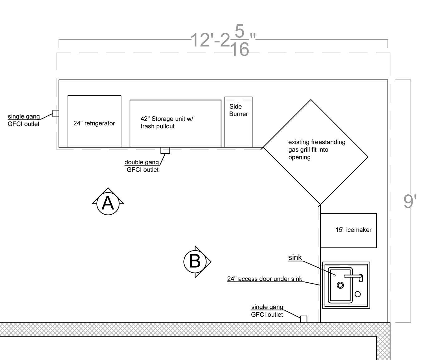 L Shaped Kitchen Layout With Island