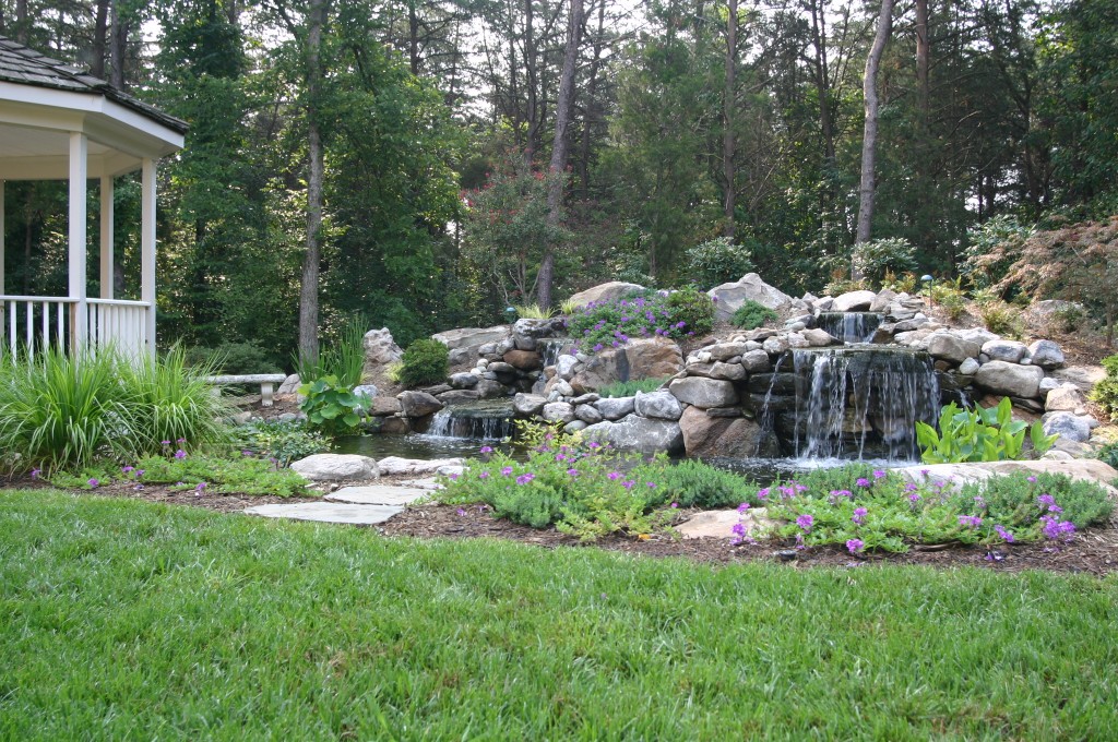 pond waterfall design in northern virginia